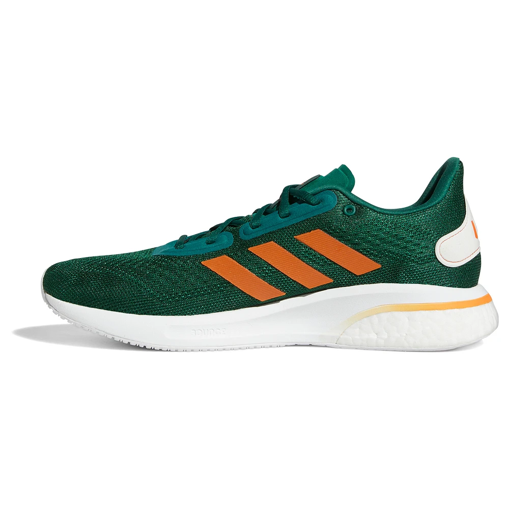 adidas Green/Orange Miami Hurricanes Supernova Shoe