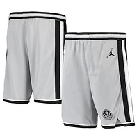 Youth Jordan Brand Silver San Antonio Spurs 2019/20 Swingman Performance Shorts - Statement Edition