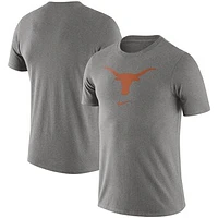 Men's Nike Heathered Gray Texas Longhorns Essential Logo T-Shirt