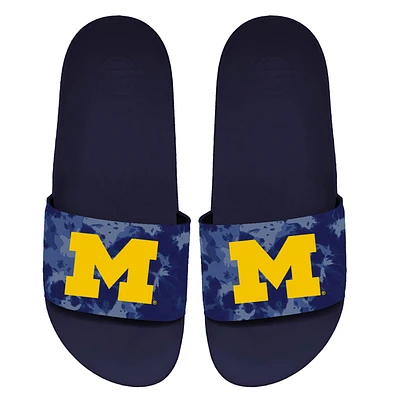 Unisex ISlide Michigan Wolverines Acid Wash Motto Slide Sandals