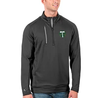 Men's Antigua /Silver Portland Timbers Generation Quarter-Zip Pullover Jacket