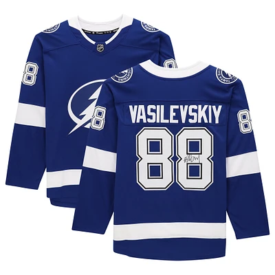 Andrei Vasilevskiy Tampa Bay Lightning Autographed Blue Fanatics Breakaway Jersey