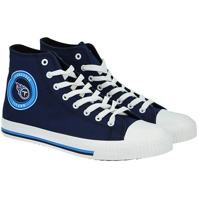 Men's FOCO Tennessee Titans High Top Canvas Sneakers