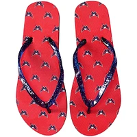 Women's FOCO Washington Capitals Glitter Flip Flops