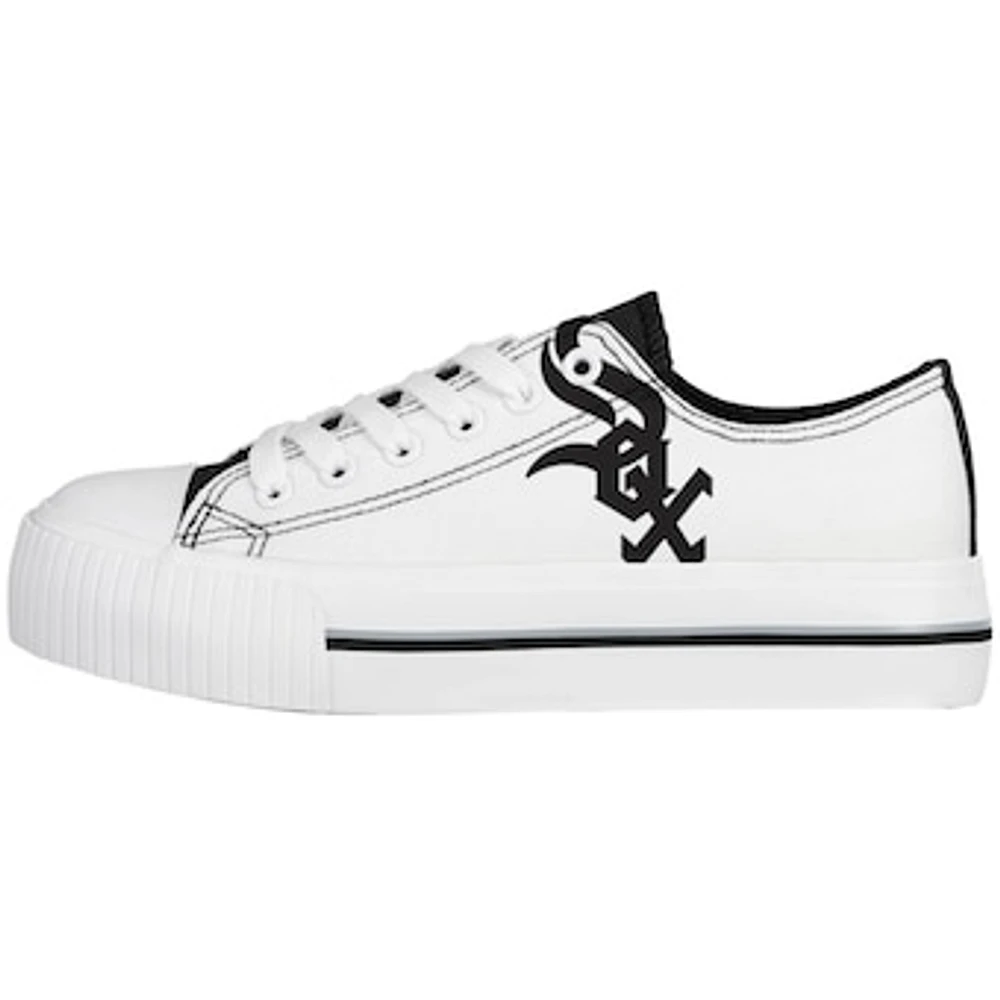 Women's FOCO Chicago White Sox Platform Canvas Shoes