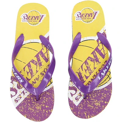 FOCO Los Angeles Lakers Big Logo Flip-Flops