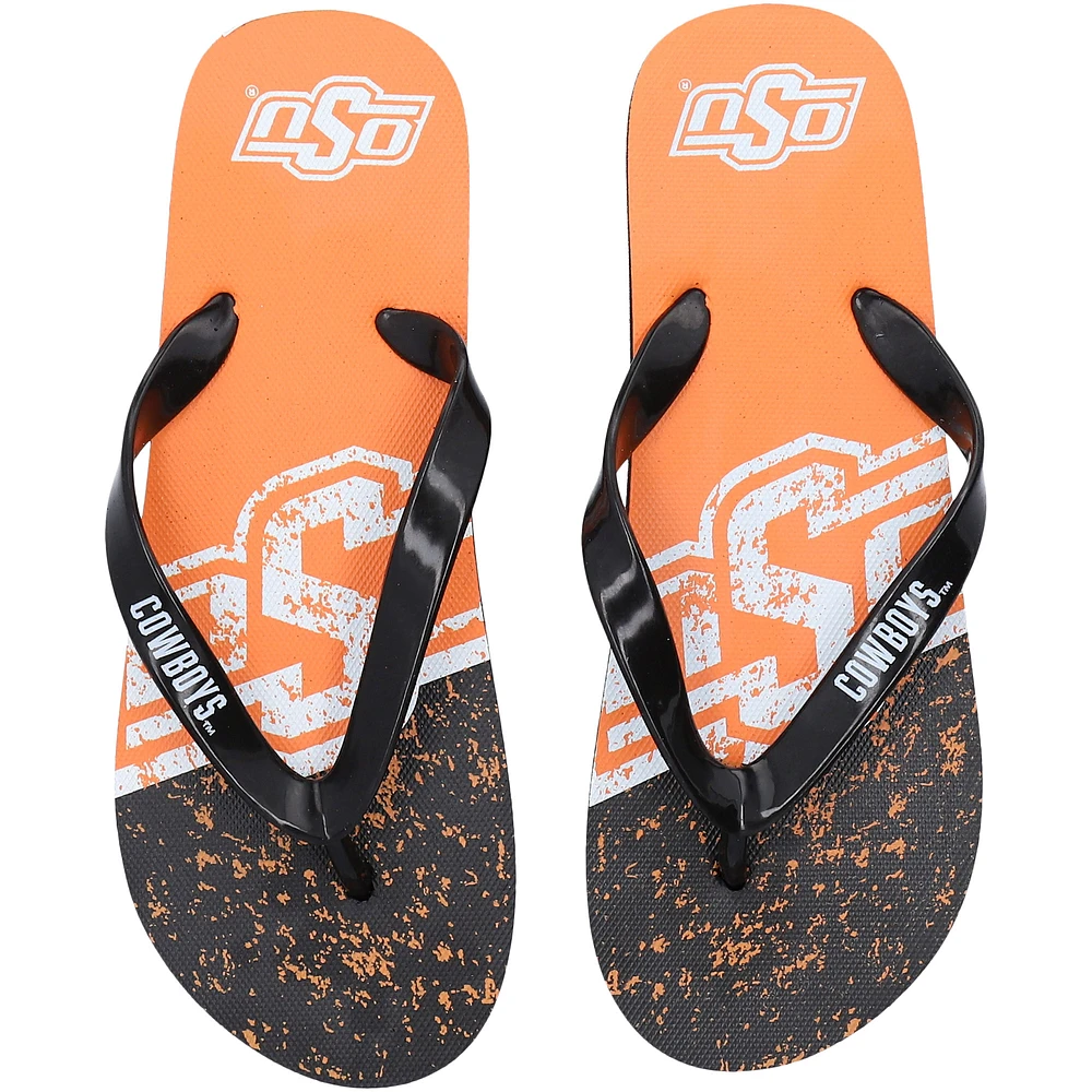 FOCO Oklahoma State Cowboys Big Logo Flip-Flops