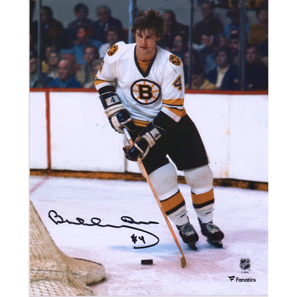 Bobby Orr Boston Bruins Autographed 8" x 10" White Jersey Skating Photograph