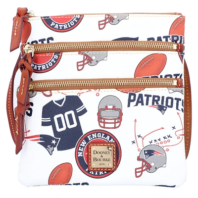 Women's Dooney & Bourke New England Patriots Triple-Zip Crossbody Bag