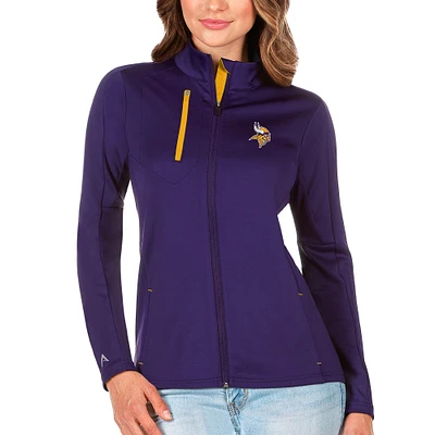 Women's Antigua Purple/Gold Minnesota Vikings Generation Full-Zip Jacket