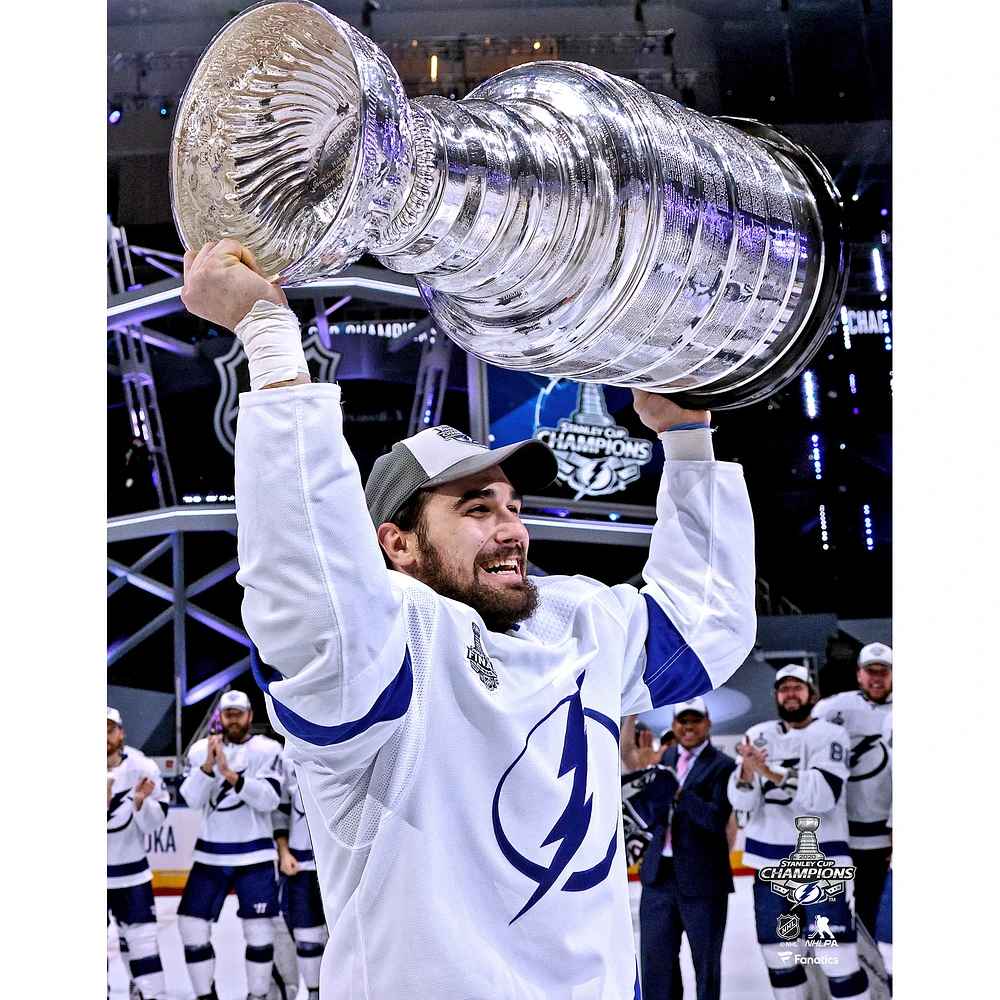 Cedric Paquette Tampa Bay Lightning Unsigned 2020 Stanley Cup Champions Raising Photograph