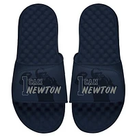 Youth ISlide Cam Newton Navy NFLPA Tonal Pop Slide Sandals