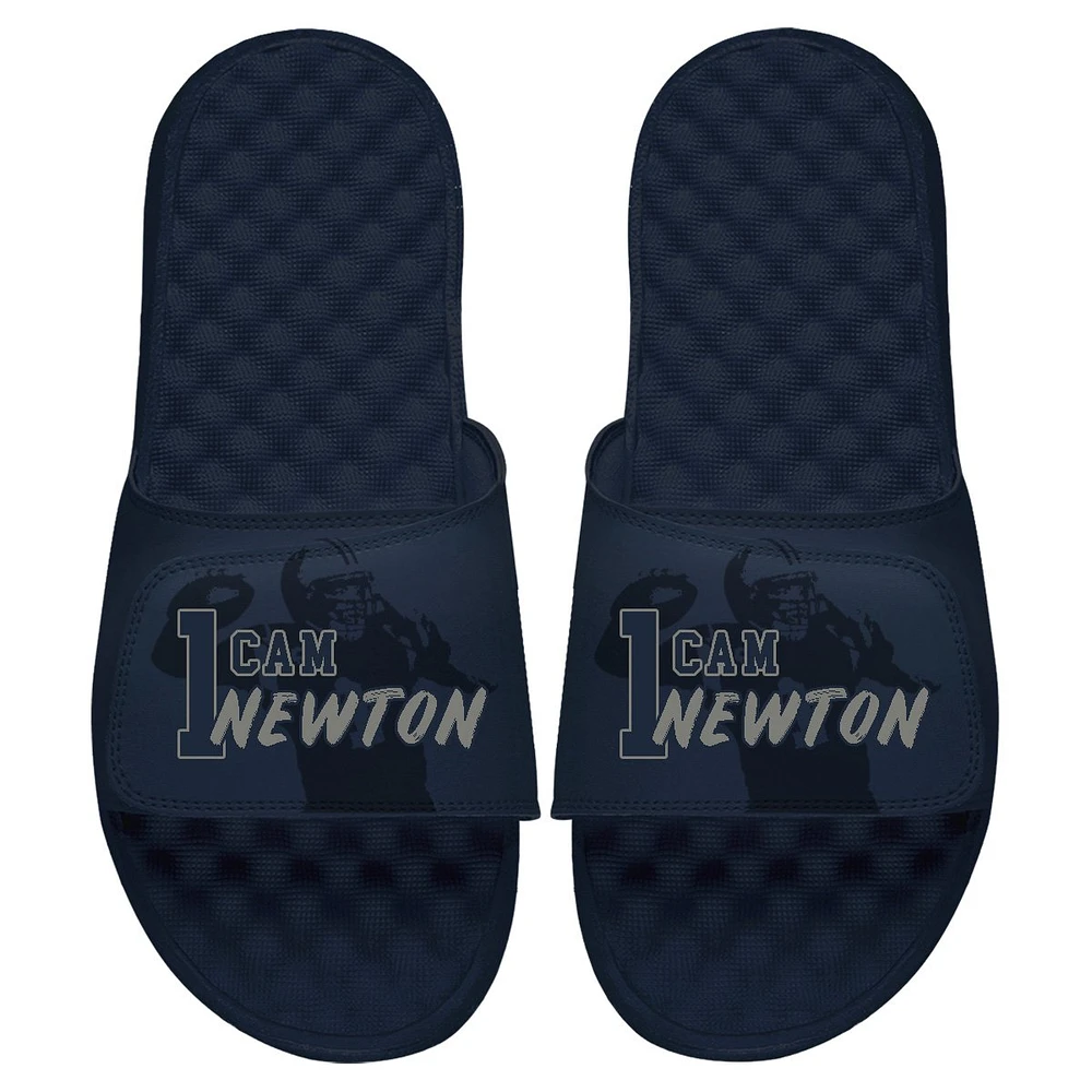 Youth ISlide Cam Newton Navy NFLPA Tonal Pop Slide Sandals