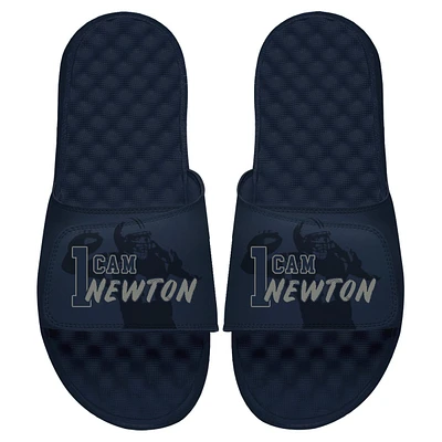 Youth ISlide Cam Newton Navy NFLPA Tonal Pop Slide Sandals