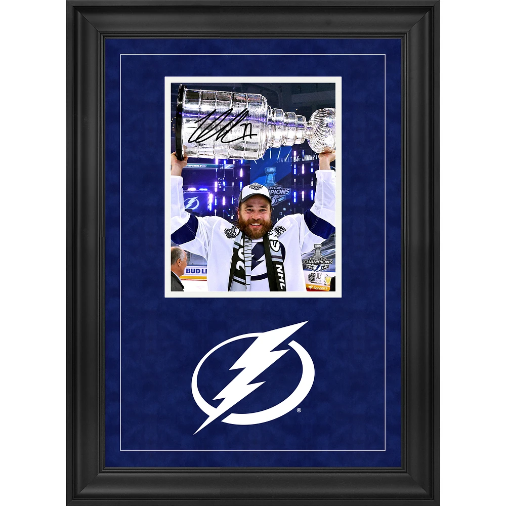Victor Hedman Tampa Bay Lightning Deluxe Framed Autographed 8" x 10" 2020 Stanley Cup Champions Raising Cup Photograph