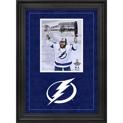 Nikita Kucherov Tampa Bay Lightning Deluxe Framed Autographed 8" x 10" 2020 Stanley Cup Champions Raising Cup Photograph