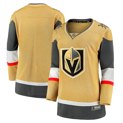 Women's Fanatics Gold Vegas Golden Knights 2020/21 Home Premier Breakaway Jersey