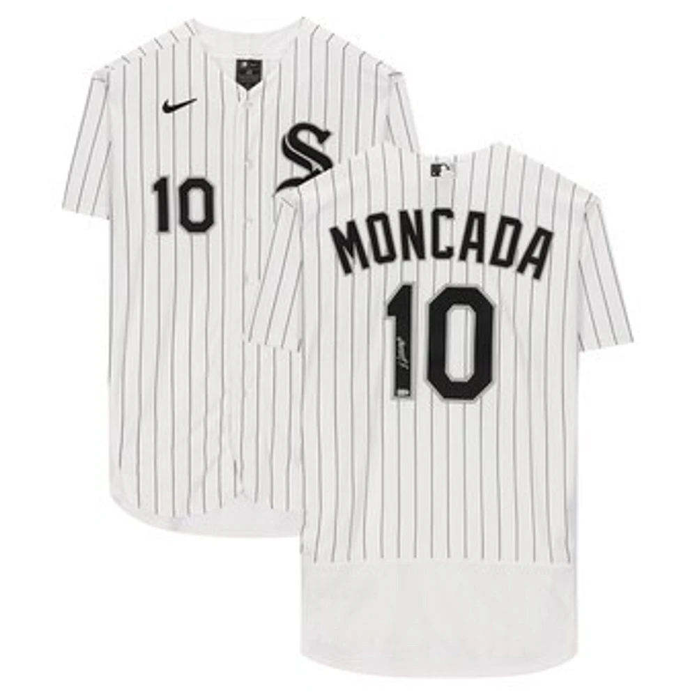 Yoan Moncada Chicago White Sox Autographed White Nike Authentic Jersey