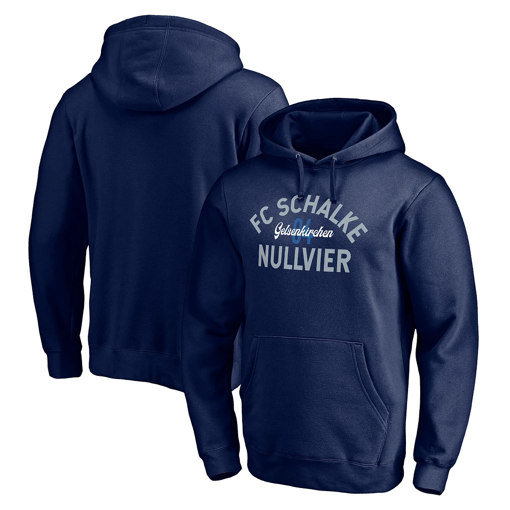Men's Navy FC Schalke 04 Varsity Pullover Hoodie