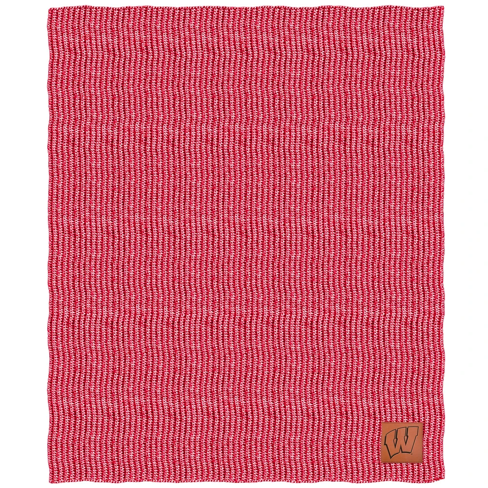 Wisconsin Badgers 60'' x 70'' Two-Tone Knit Blanket