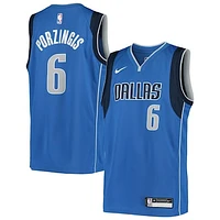 Youth Nike Kristaps Porzingis Blue Dallas Mavericks Swingman Jersey - Icon Edition