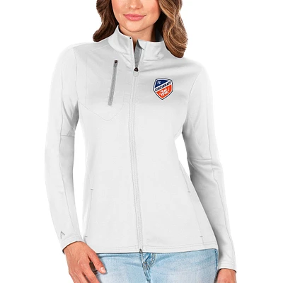 Women's Antigua White/Silver FC Cincinnati Generation Full-Zip Jacket
