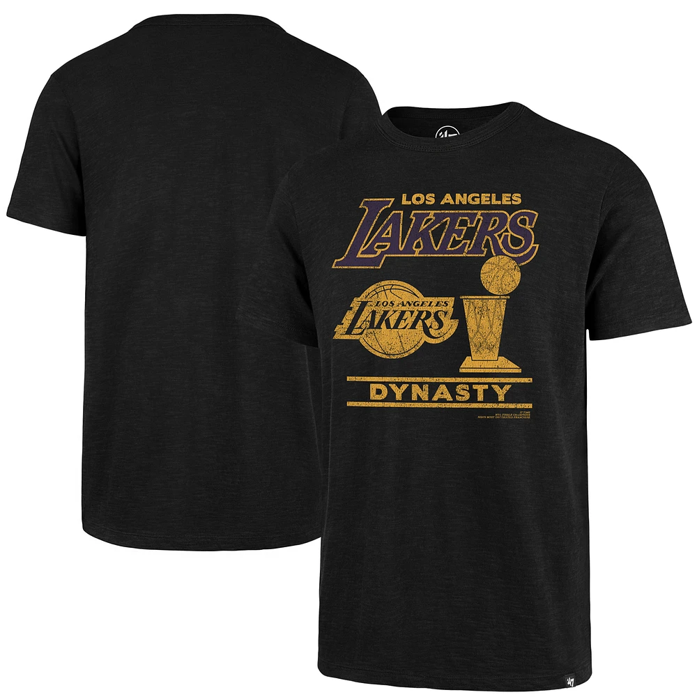 Men's '47 Black Los Angeles Lakers 2020 NBA Finals Champions Scrum Dynasty T-Shirt