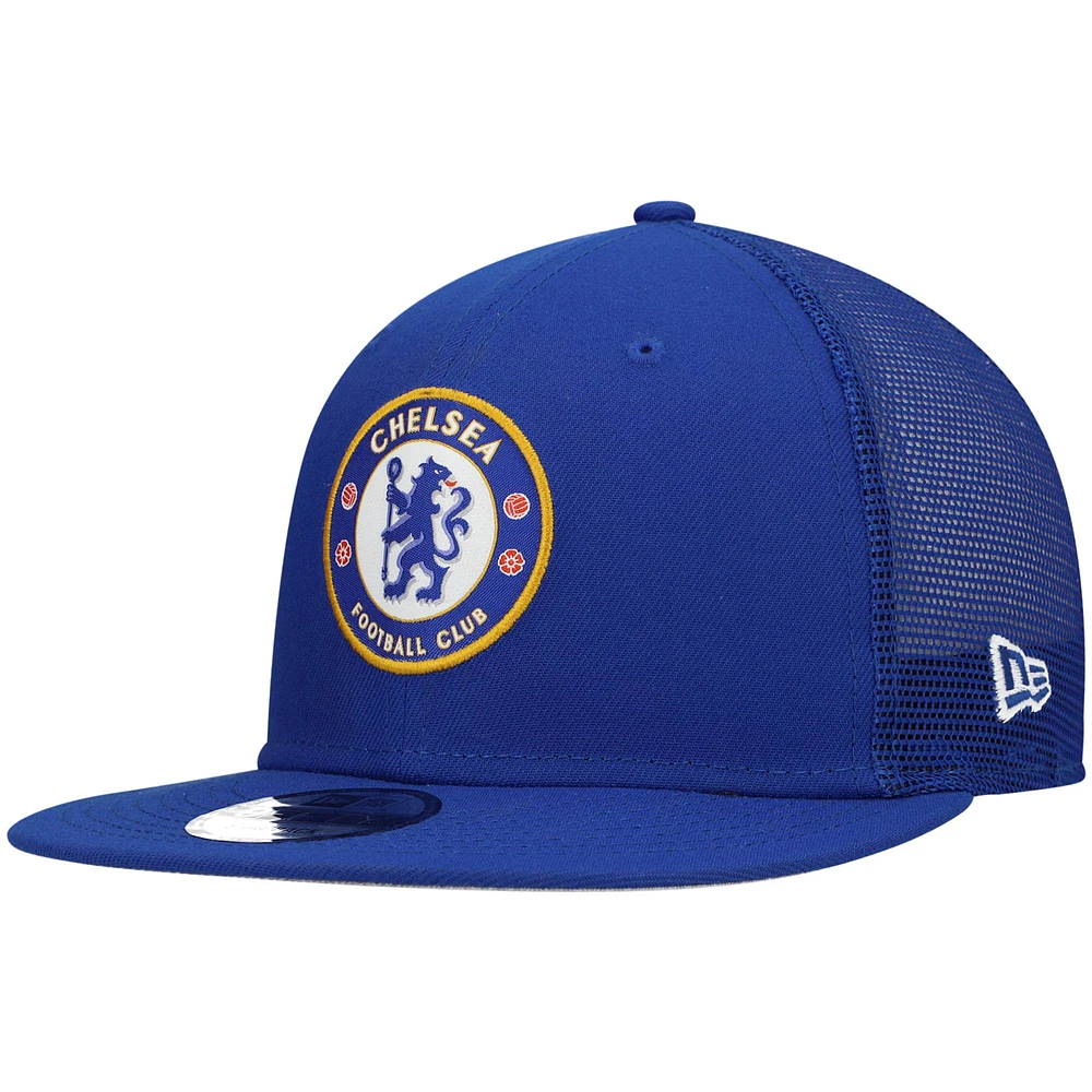 Men's New Era Blue Chelsea Classic Trucker 9FIFTY Snapback Hat