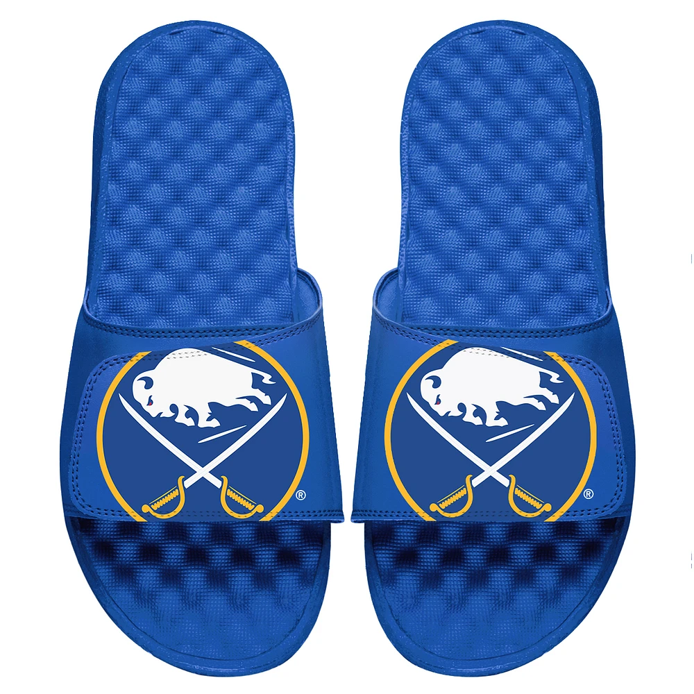 Youth ISlide Royal Buffalo Sabres Blown Up Logo Slide Sandals