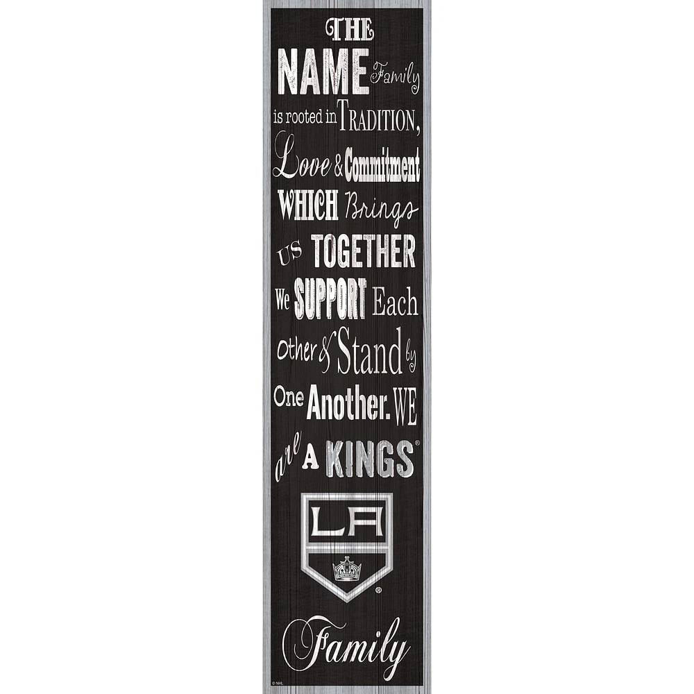 Los Angeles Kings 6'' x 24'' Personalized Family Banner Sign