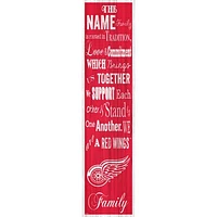Detroit Red Wings 6'' x 24'' Personalized Family Banner Sign