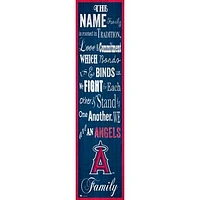 Los Angeles Angels 6'' x 24'' Personalized Family Banner Sign