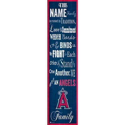 Los Angeles Angels 6'' x 24'' Personalized Family Banner Sign