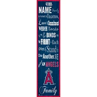 Los Angeles Angels 6'' x 24'' Personalized Family Banner Sign