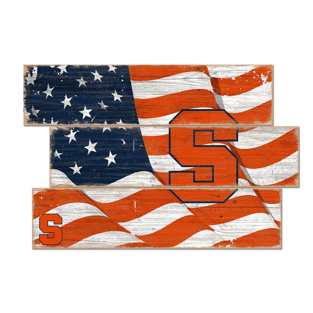Syracuse Orange 3-Plank Team Flag