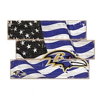 Baltimore Ravens 3-Plank Team Flag