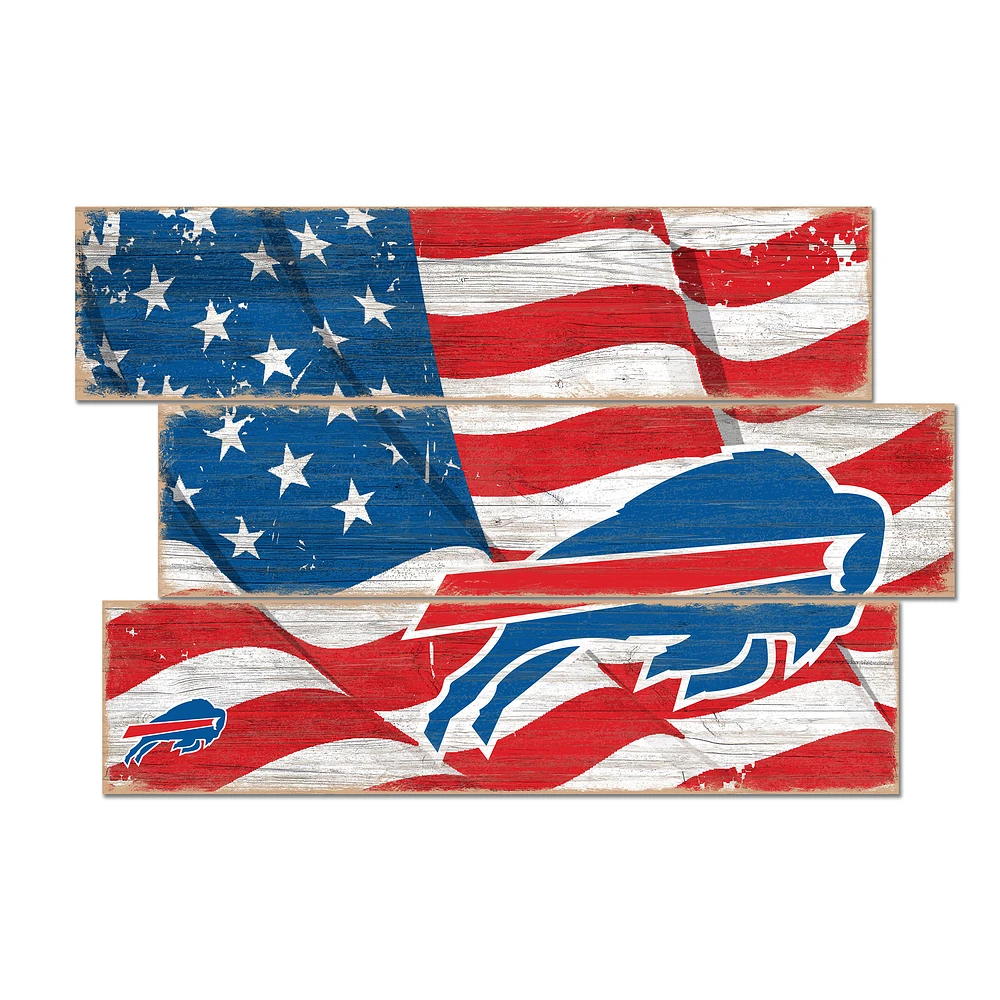 Buffalo Bills 3-Plank Team Flag
