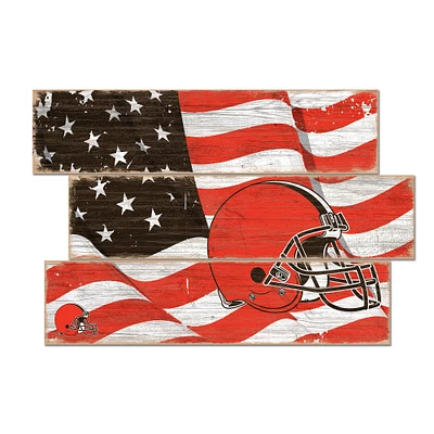 Cleveland Browns 3-Plank Team Flag