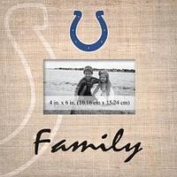 Indianapolis Colts 10'' x 10'' Burlap Pattern Frame
