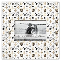 Vegas Golden Knights 10'' x 10'' Floral Pattern Frame