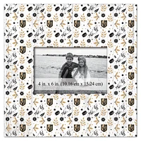 Vegas Golden Knights 10'' x 10'' Floral Pattern Frame