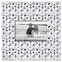 Tampa Bay Lightning 10'' x 10'' Floral Pattern Frame