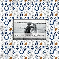 Indianapolis Colts 10'' x 10'' Floral Pattern Frame