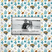 Jacksonville Jaguars 10'' x 10'' Floral Pattern Frame