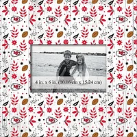 Kansas City Chiefs 10'' x 10'' Floral Pattern Frame