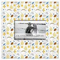 Los Angeles Chargers 10'' x 10'' Floral Pattern Frame