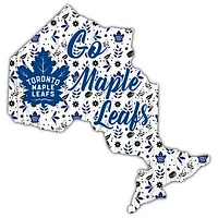 Toronto Maple Leafs 12'' Floral State Sign