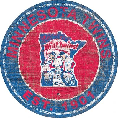 Minnesota Twins 24'' Round Heritage Logo Sign