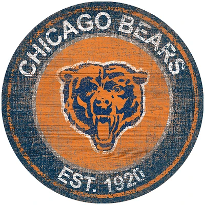 Chicago Bears 24'' Round Heritage Logo Sign