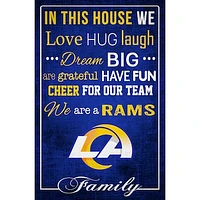 Los Angeles Rams 17'' x 26'' In This House Sign